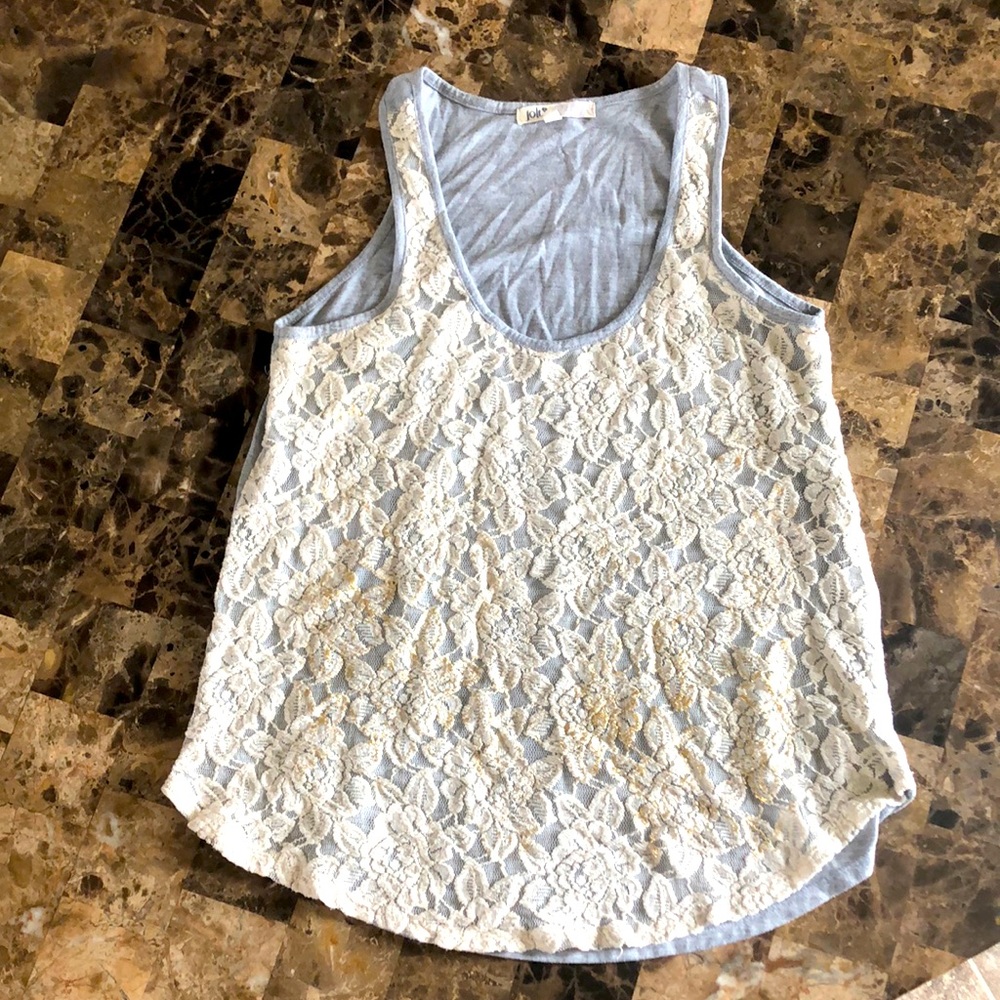 Metallic Lace Tank